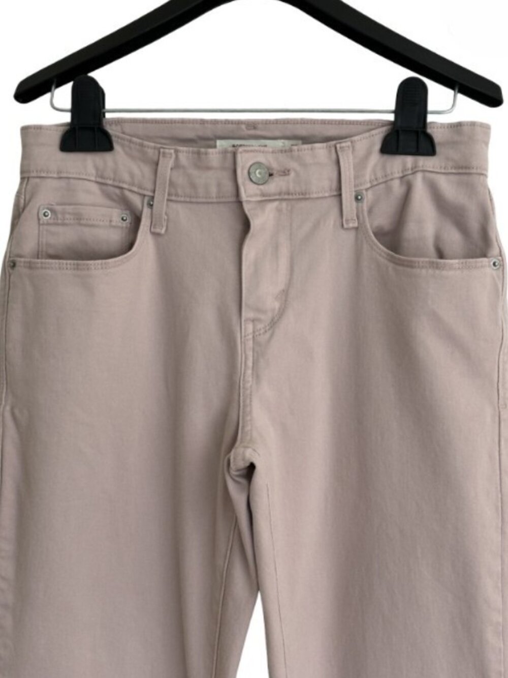 Levi's 505 Straight Leg Mid-Rise Jeans in Chalk Pink - Size 27 - Picture 2 of 9